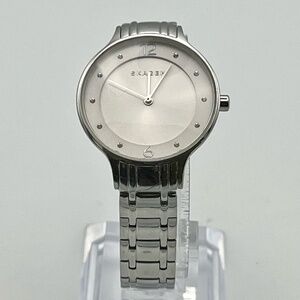 Skagen Denmark Anita Round Silver Stainless Steel Ladies Watch